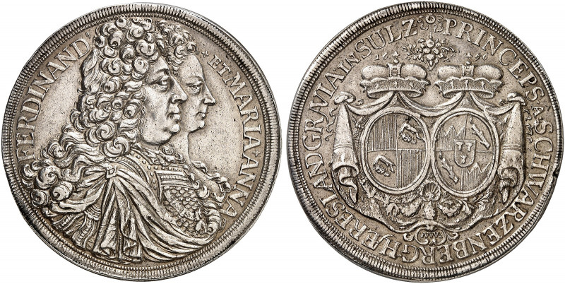 SCHWARZENBERG. - Fürstentum. Ferdinand Wilhelm Eusebius, 1683-1703. 
Taler 1696...