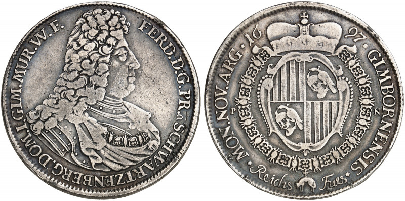 SCHWARZENBERG. - Fürstentum. Ferdinand Wilhelm Eusebius, 1683-1703. 
Taler 1697...