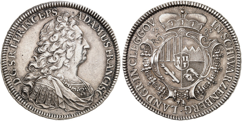 SCHWARZENBERG. - Fürstentum. Adam Franz, 1703-1725. 
Taler 1725, Wien. Dav. 277...
