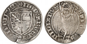 WÜRZBURG. - Bistum. Gottfried IV. Schenk von Limpurg, 1443-1455. 
Schilling o. J. (1454). Ehwald 5607, Slg. Pil. 872 kl. SR, s - ss