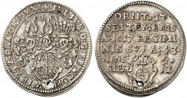 WÜRZBURG. - Bistum. Julius Echter von Mespelbrunn, 1573-1617. 
Groschen 1617, auf seinen Tod. Helm. 149, Slg. Pil. 941 gelocht, vz