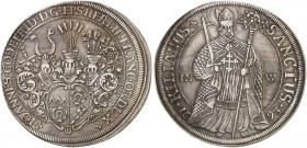 WÜRZBURG. - Bistum. Johann Gottfried II. von Guttenberg, 1684-1698. 
Taler 1693. Dav. 5993, Helm. 450, Slg. Pil. 1065 ss+