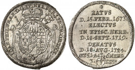 WÜRZBURG. - Bistum. Johann Philipp Franz von Schönborn, 1719-1724. 
3 Kreuzer 1724, auf seinen Tod. Helm. 565, Slg. Pil. 1112 prfr