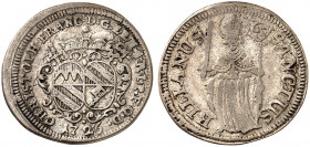WÜRZBURG. - Bistum. Christoph Franz von Hutten, 1724-1729. 
Schilling 1726. Helm. 609, Slg. Pil. - R ! ss