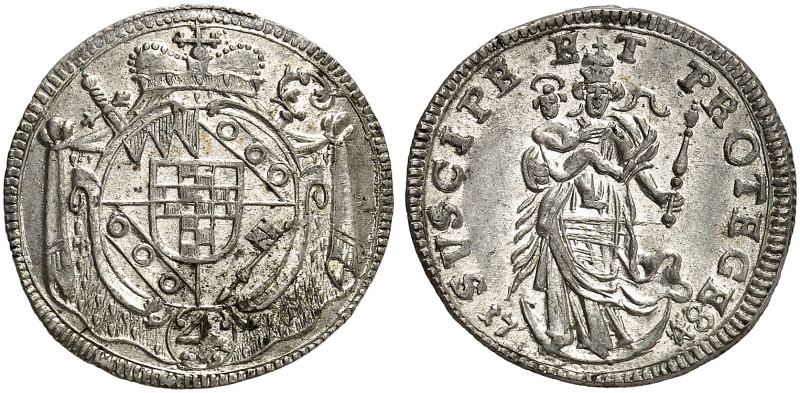 WÜRZBURG. - Bistum. Anselm Franz von Ingelheim, 1746-1749. 
4 Kreuzer 1748. Hel...
