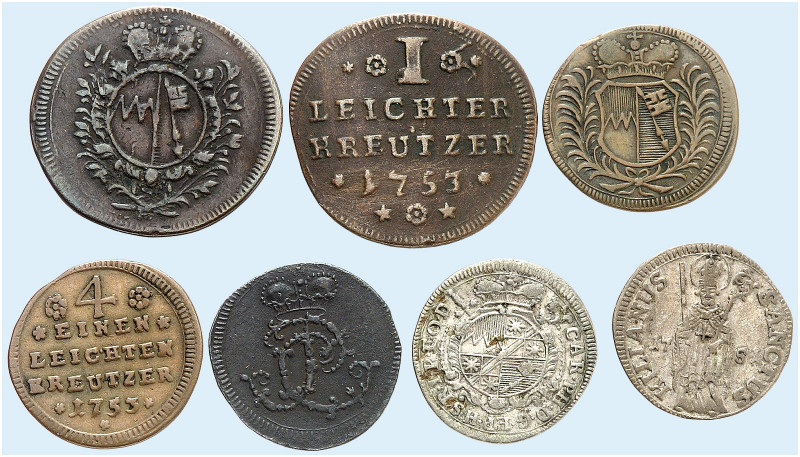 WÜRZBURG. - Bistum. Karl Philipp von Greiffenklau-Vollraths, 1749-1754. 
Lot vo...