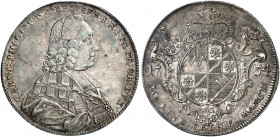 WÜRZBURG. - Bistum. Karl Philipp von Greiffenklau-Vollraths, 1749-1754. 
Konventionstaler 1754. Dav. 2888, Helm. 685, Slg. Pil. 1191 RR ! winz. Samml...
