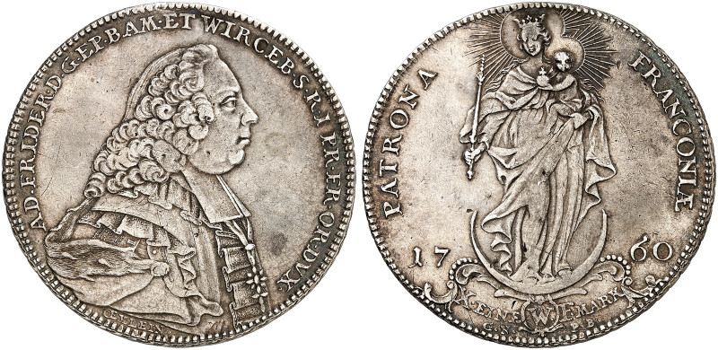 WÜRZBURG. - Bistum. Adam Friedrich von Seinsheim, 1755-1779. 
Konventions-Madon...