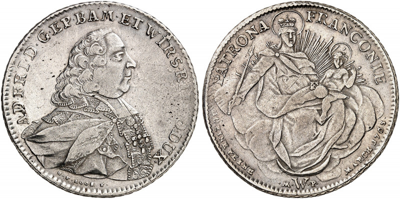 WÜRZBURG. - Bistum. Adam Friedrich von Seinsheim, 1755-1779. 
Konventions-Madon...