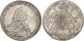 WÜRZBURG. - Bistum. Adam Friedrich von Seinsheim, 1755-1779. 
Konventionstaler 1769. Dav. 2901, Helm. 759, Slg. Pil. 1247 ss
