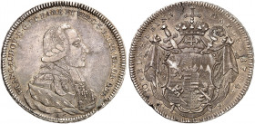 WÜRZBURG. - Bistum. Franz Ludwig von Erthal, 1779-1795. 
Konventionstaler 1784 (aus 1781). Dav. 2904, Helm. 884, Slg. Pil. 1317 kl. Sfr., ss+