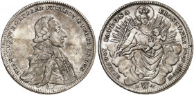 WÜRZBURG. - Bistum. Franz Ludwig von Erthal, 1779-1795. 
Konventions-Madonnentaler 1786. Dav. 2908, Helm. 886, Slg. Pil. 1319 ss+