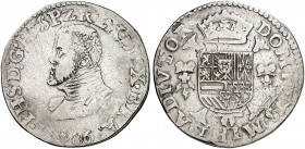 EUROPA. BELGIEN. - BRABANT. Philipp II. von Spanien, 1555-1598. 
1/2 Écu Philippe 1586, Antwerpen. Delm. 53 f. ss