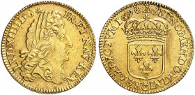 EUROPA. FRANKREICH. - Königreich. Louis XIV., 1643-1715. 
Ein zweites Exemplar. Gold f. Kr., f. vz