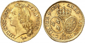 EUROPA. FRANKREICH. - Königreich. Louis XV., 1715-1774. 
Louis d'or au bandeau 1753, A - Paris. Friedb. 464, Dupl. 1643, Gad. 341 Gold f. vz