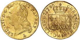EUROPA. FRANKREICH. - Königreich. Louis XVI., 1774-1792. 
Louis d'or à la tête nue 1786, T - Nantes. Friedb. 475, Dupl. 1707, Gad. 361 Gold min. just...