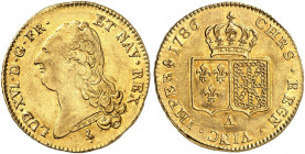 EUROPA. FRANKREICH. - Königreich. Louis XVI., 1774-1792. 
Doppelter Louis d'or à la tête nue 1786, A - Paris. Friedb. 474, Dupl. 1706, Gad. 363 Gold ...