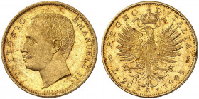 EUROPA. ITALIEN. - Königreich. Victor Emanuel III., 1900-1946. 
Ein drittes Exemplar. Gold min. Rdf., vz - St