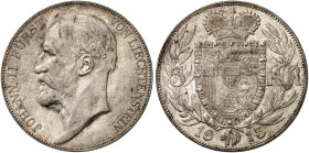EUROPA. LIECHTENSTEIN. Johann II., 1858-1929. 
5 Kronen 1915, Wien. Dav. 216, Divo 96, HMZ 2-1376e vz