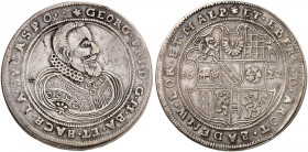 BADEN - DURLACH. Georg Friedrich, 1604-1622. 
Taler 1622. Dav. 6046, Wiel. 367 RR ! Sammlerpunze, ss