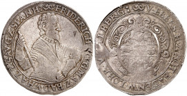 BADEN - DURLACH. Friedrich V., 1622-1659. 
Taler 1626. Dav. 6052, Wiel. 480 Sfr., Stempelfehler, f. ss