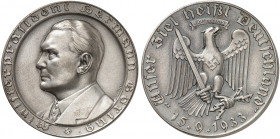 ZEITGESCHICHTE. 
Silbermedaille 1933 (von F. Beyer, 36,3 mm), auf die Ernennung von Hermann Göring zum Ministerpräsidenten. Brustbild n. links / Adle...