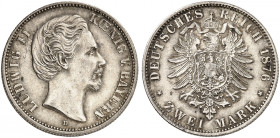 BAYERN. Ludwig II., 1864-1886. J. 41, EPA 2/11 
2 Mark 1876. vz
