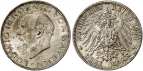BAYERN. Ludwig III., 1913-1918. J. 52, EPA 3/6 
Ein zweites Exemplar. schöne Patina, St