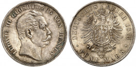 HESSEN. Ludwig III., 1848-1877. J. 67, EPA 5/22 
Ein zweites Exemplar. schöne Patina, winz. Kr., f. St