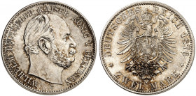 PREUSSEN. Wilhelm I., 1861-1888. J. 96 C, EPA 2/36 
Ein zweites Exemplar. schöne Patina, St
