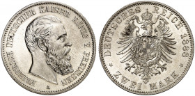 PREUSSEN. Friedrich III., 1888. J. 98, EPA 2/37 
2 Mark 1888. f. St