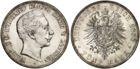 PREUSSEN. Wilhelm II., 1888-1918. J. 101, EPA 5/35 
Ein zweites Exemplar. Prachtexemplar ! winz. Kr., St