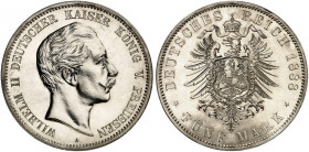 PREUSSEN. Wilhelm II., 1888-1918. J. 101, EPA 5/35 
Ein drittes Exemplar. in dieser Erhaltung sehr selten ! PP