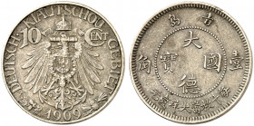 KIAUTSCHOU. J. N 730, EPA K 33 
10 Cent 1909. ss - vz