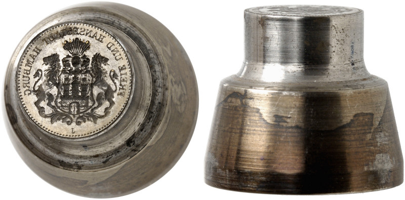 Matrizen aus Eisen für Reichsgoldmünzen. zu J. 208 
Prägestempel der Vorderseit...