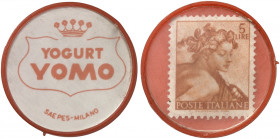 AUSLAND. ITALIEN. Mailand. Yomo 
Lot von 3 Stück: Plastik, 5 (2 Motive), 10 Lire, MUG rot. vz