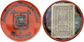 AUSLAND. ÖSTERREICH. Graz. Julius Ruziczka 
Zelluloid, 100 Kronen, MUG metallic. Menzel 9514.1, Slg. Noir - vz