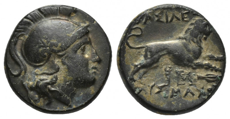 KINGS OF THRACE (Macedonian). Lysimacheia. Lysimachos (305-281 BC). Ae. 
Obv: He...
