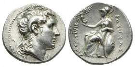 KINGS OF THRACE. Lysimachos, 305-281 BC. AR Tetradrachm. Magnesia on the Maeander. Struck (Circa 297/6-282/1 BC).
Obv: Diademed head of Alexander the...
