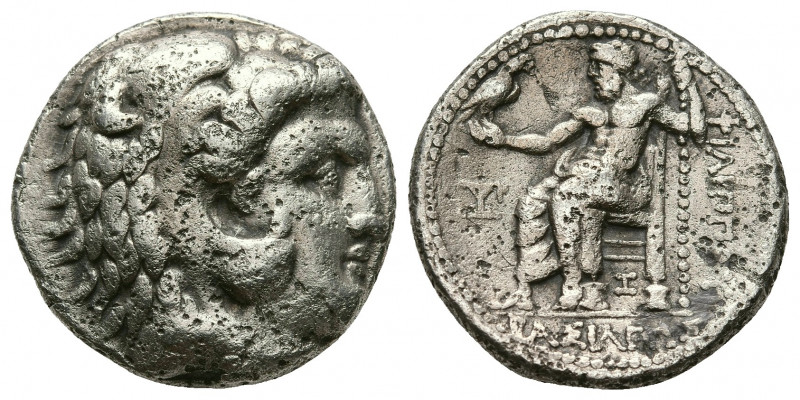 KINGS OF MACEDON. Philip III Arrhidaios (323-317 BC). AR Tetradrachm. Arados.
O...