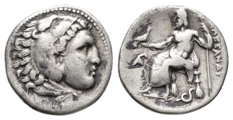 KINGS OF MACEDON. Philip III Arrhidaios (323-317 BC). AR Drachm. Lampsakos. Stru...