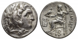 KINGS OF MACEDON. Alexander III 'the Great' (336-323 BC). AR Drachm. Kolophon, struck under Menander or Kleitos, circa 322-319.
Obv: Head of Herakles ...