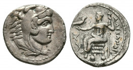KINGS OF MACEDON. Alexander III 'the Great' (336-323 BC). AR Drachm. Salamis, struck under Nikokreon. 
Obv: Head of Herakles right, wearing lion skin....