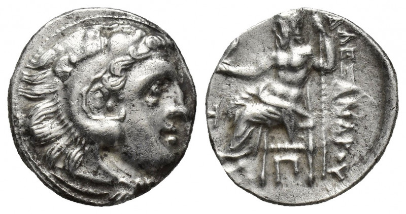 KINGS OF MACEDON. Alexander III 'the Great' (336-323 BC). AR Drachm. Kolophon. S...