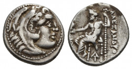 KINGS OF MACEDON. Alexander III 'the Great' (336-323 BC). AR Drachm. Magnesia ad Maeandrum. Struck by Antigonos I Monophthalmos, (circa 318-301)
Obv: ...