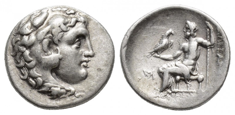 KINGS OF MACEDON. Alexander III 'the Great' (336-323 BC). AR Drachm.Uncertain mi...