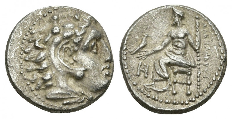 KINGS OF MACEDON. Alexander III 'the Great' (336-323 BC). AR Drachm. Miletos.
Ob...