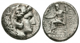 KINGS OF MACEDON. Alexander III 'the Great' (336-323 BC). AR Tetradrachm.
Obv: Head of Herakles right, wearing lion skin.
Rev: AΛEΞANΔPOY / BAΣΙΛΕΩΣ...