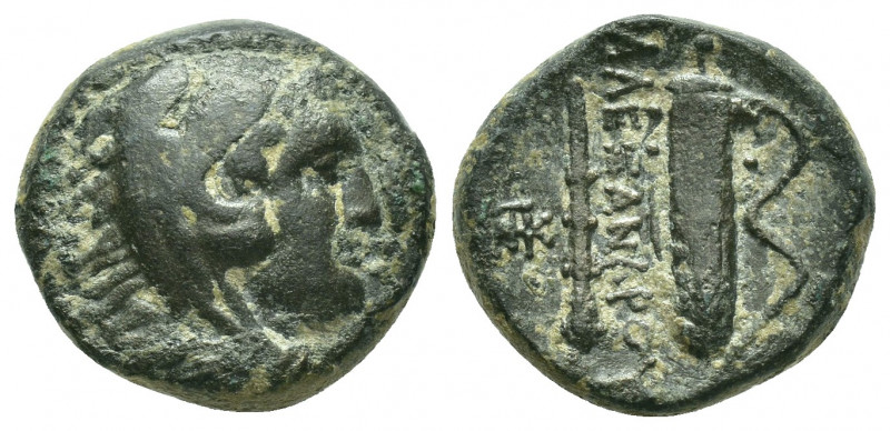 KINGS OF MACEDON. Alexander III ‘the Great’. (336-323 BC). Ae. Sardes. Struck un...