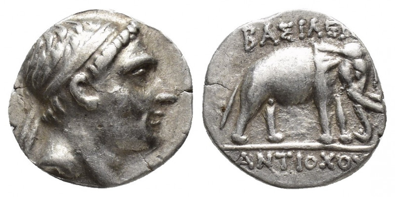 SELEUKID KINGDOM. Antiochos III 'the Great' (222-187 BC). AR Drachm. Uncertain m...